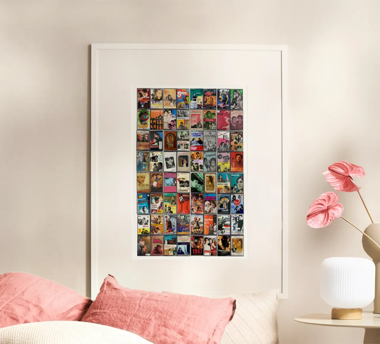 Il meglio di Bollywood - Classiche colonne sonore di Bollywood Arte poster con telaio in plastica da MrMustardPrints
