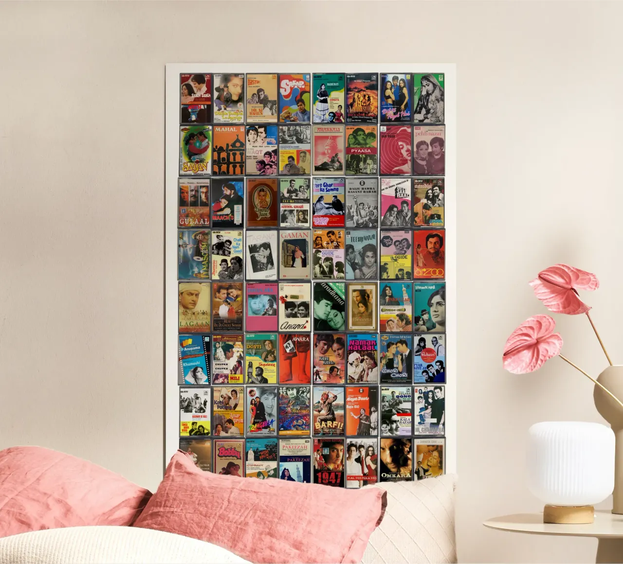 Il meglio di Bollywood - Classiche colonne sonore di Bollywood Arte poster con telaio in plastica da MrMustardPrints