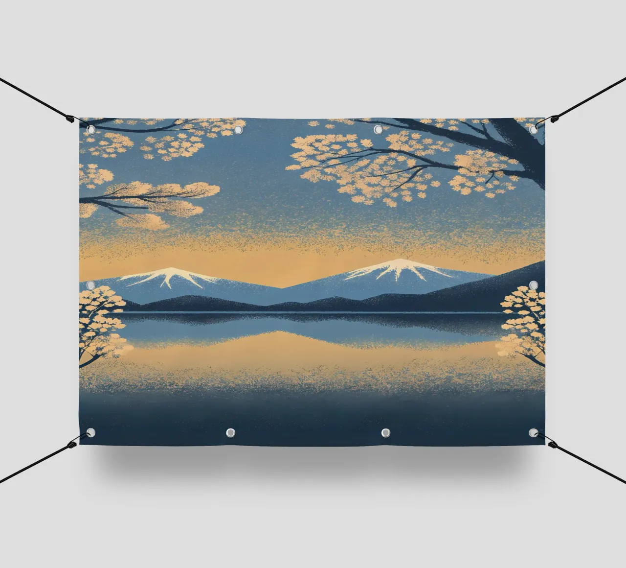 Serenità Fuji e Sakura telo in pvc da Artistic-shop
