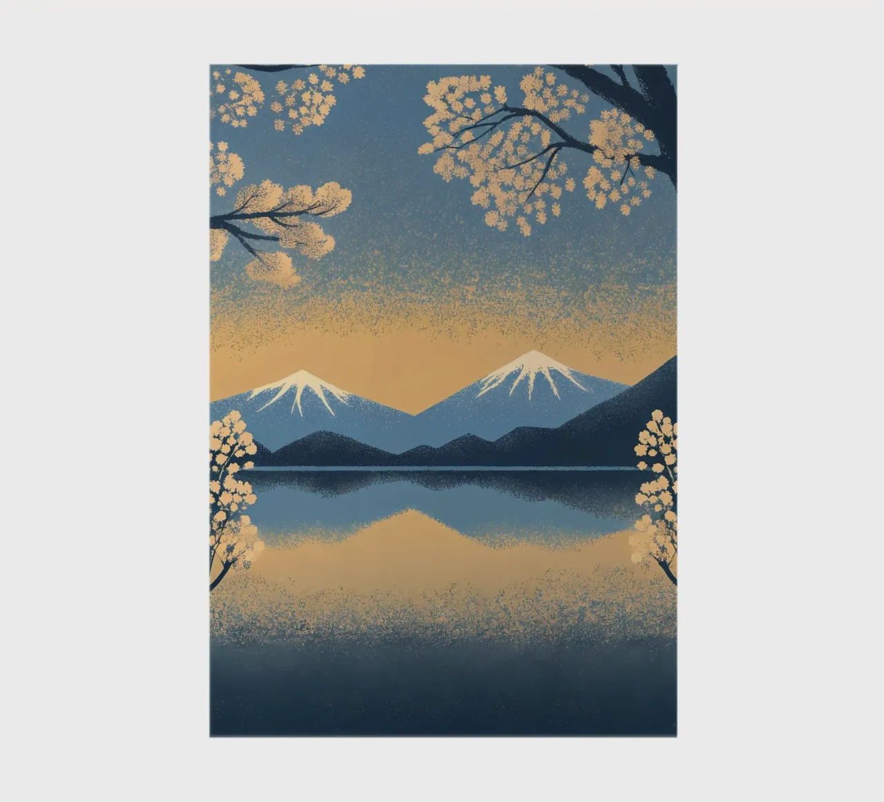 Fuji and Sakura Serenity notebook by Artistic-shop