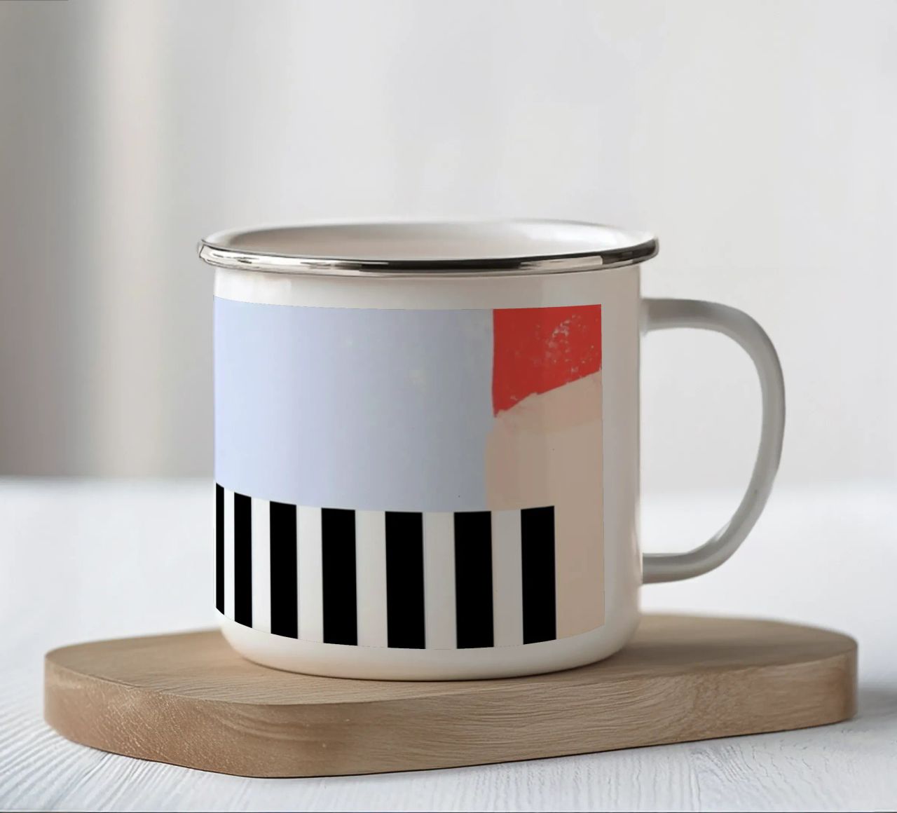 Puzzle Part 03 tazza in smalto da Studio ROSAGRAU