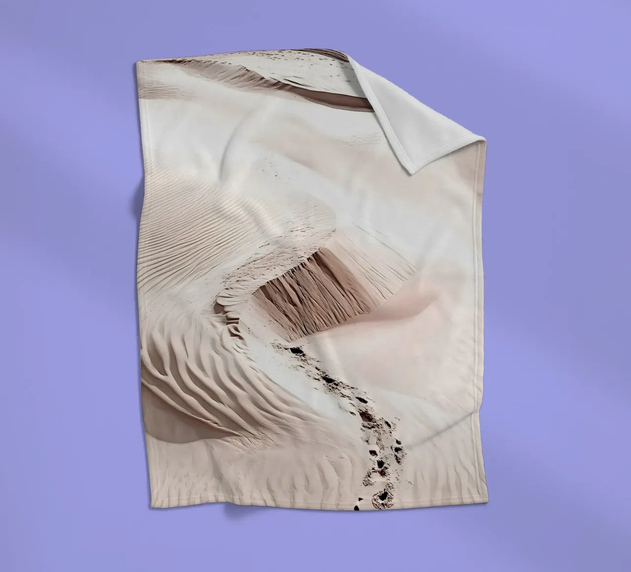 Dune di sabbia sulla spiaggia - Collezione La Plage coperta in pile da Conde Arte