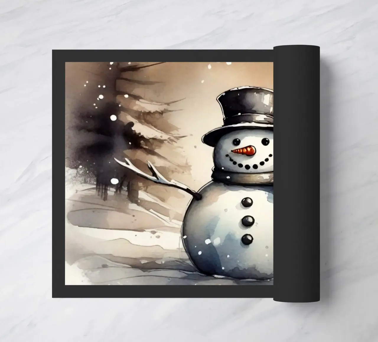 Pupazzo di neve zerbino da ArtDesign by KBK