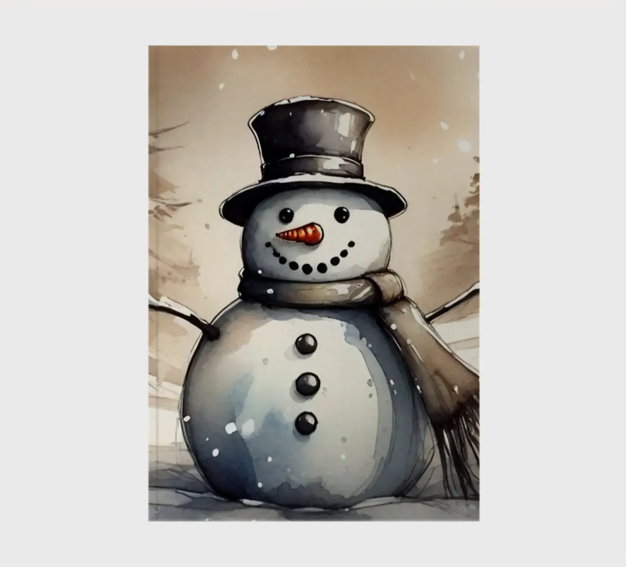Snowman notebook by ArtDesign by KBK