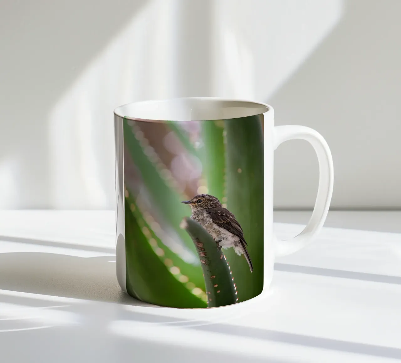 Flycather tazza in ceramica da Tom's Wildlife