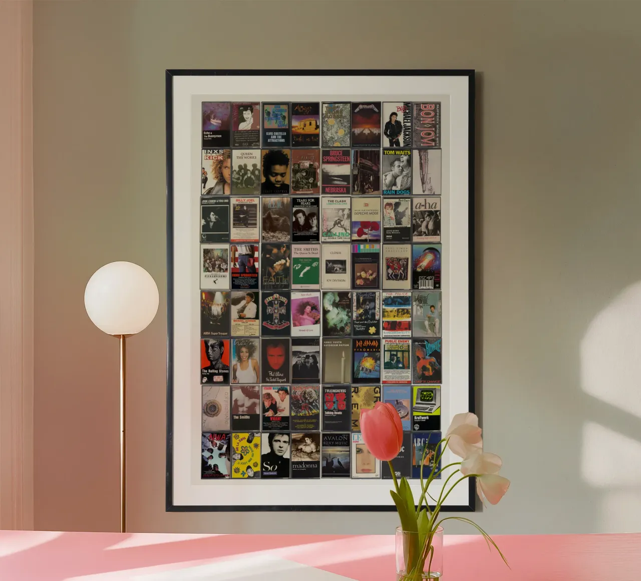 Il meglio della musica degli anni '80 - Copertine di cassette d'epoca poster da MrMustardPrints