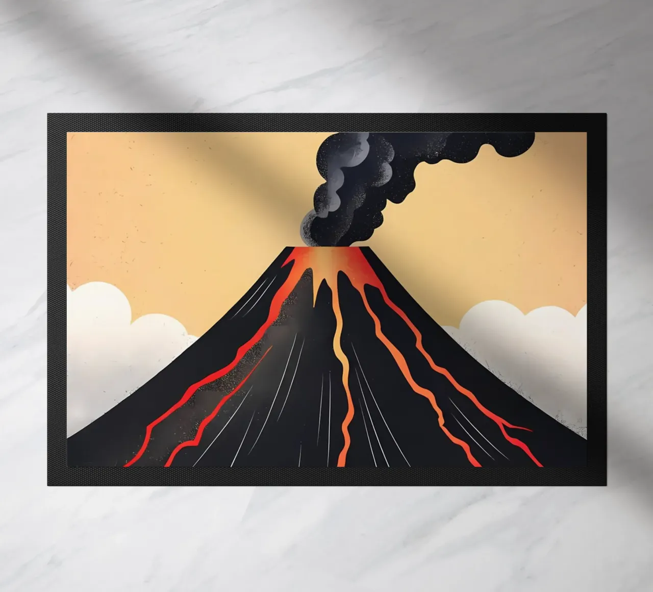 Eruption Fußmatte von Artistic-shop
