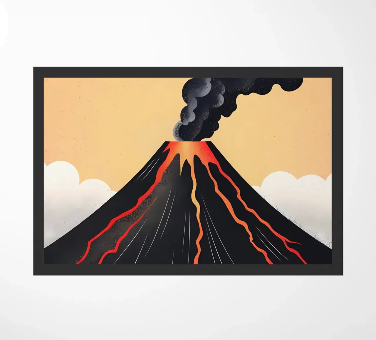 Eruption Fußmatte von Artistic-shop