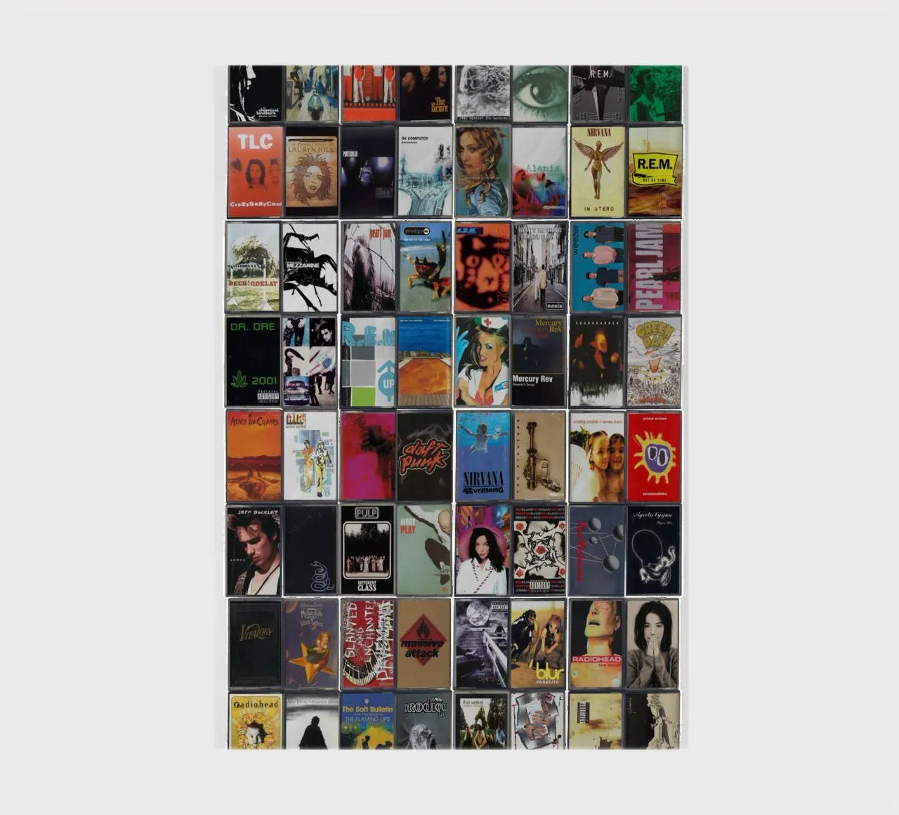 Het beste van 1990 - 90s Vintage Cassette Print notitieboek van MrMustardPrints