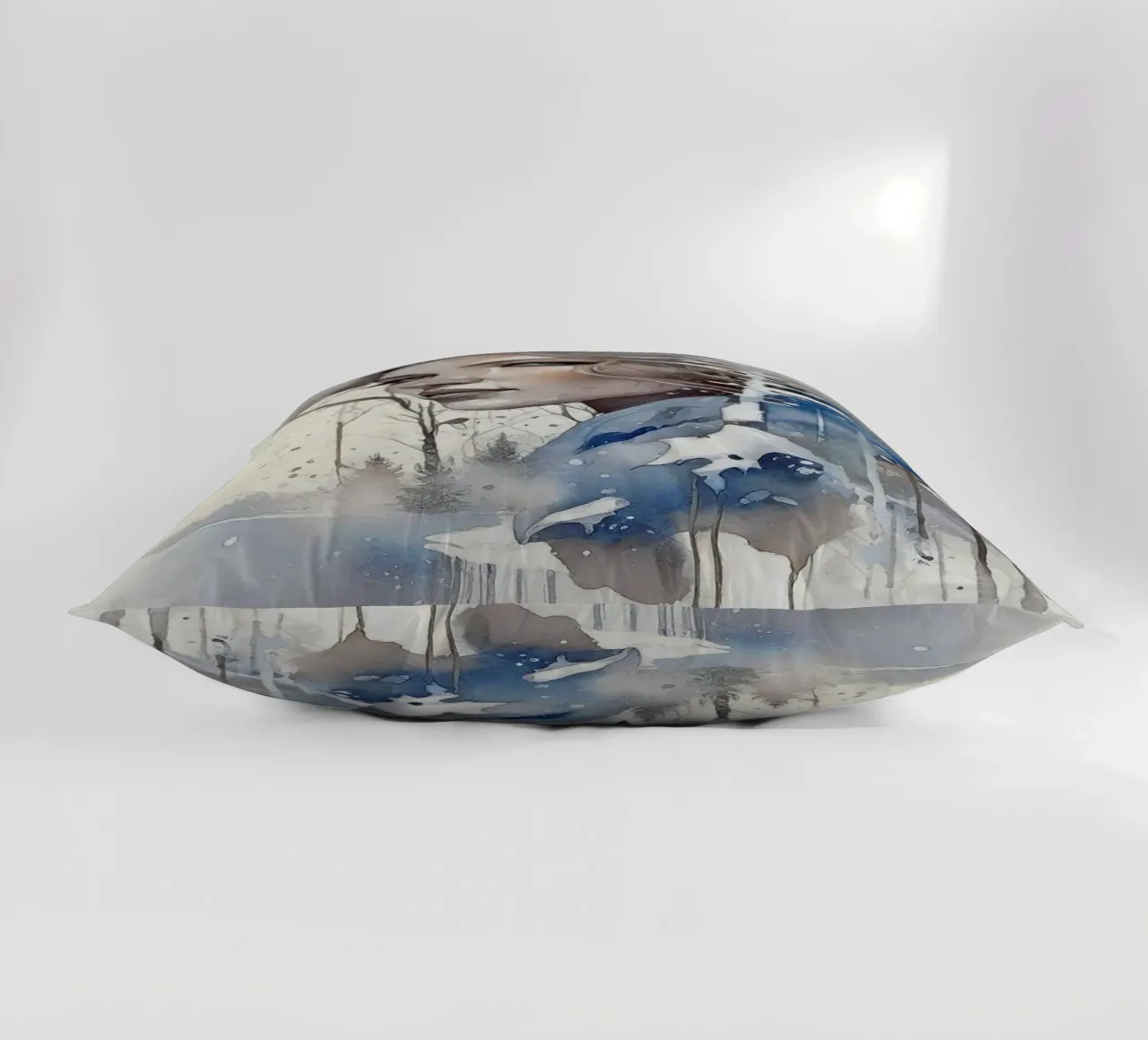 Bella donna in un paese delle meraviglie invernale III cuscino da ArtDesign by KBK