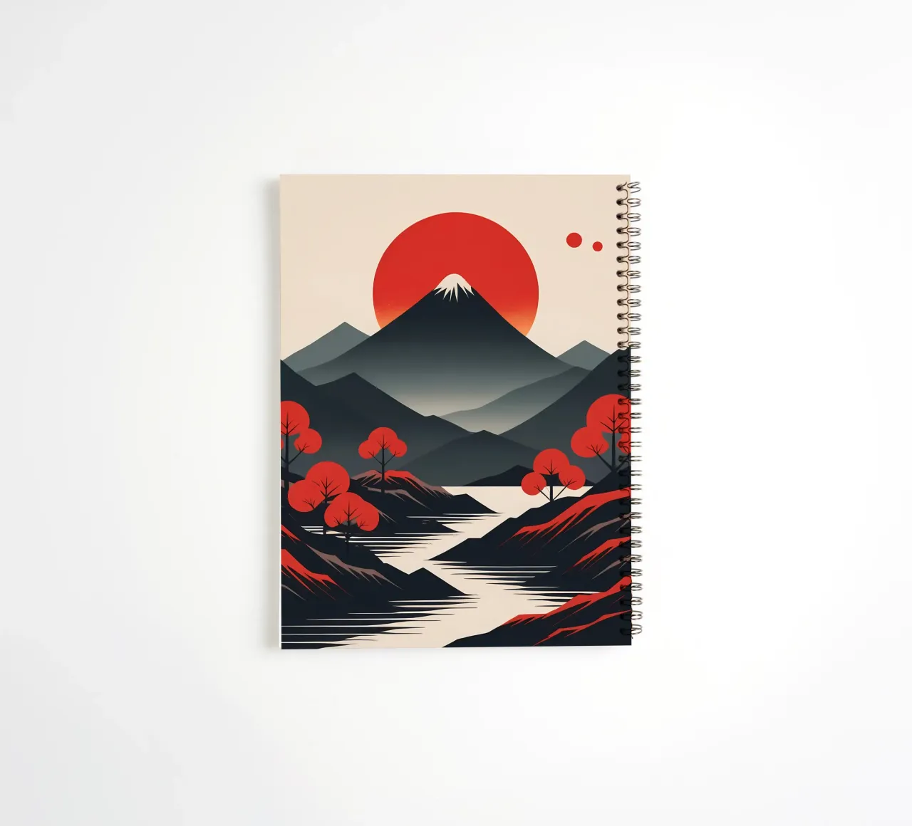 Serene Summit spiral notebook by Artistic-shop