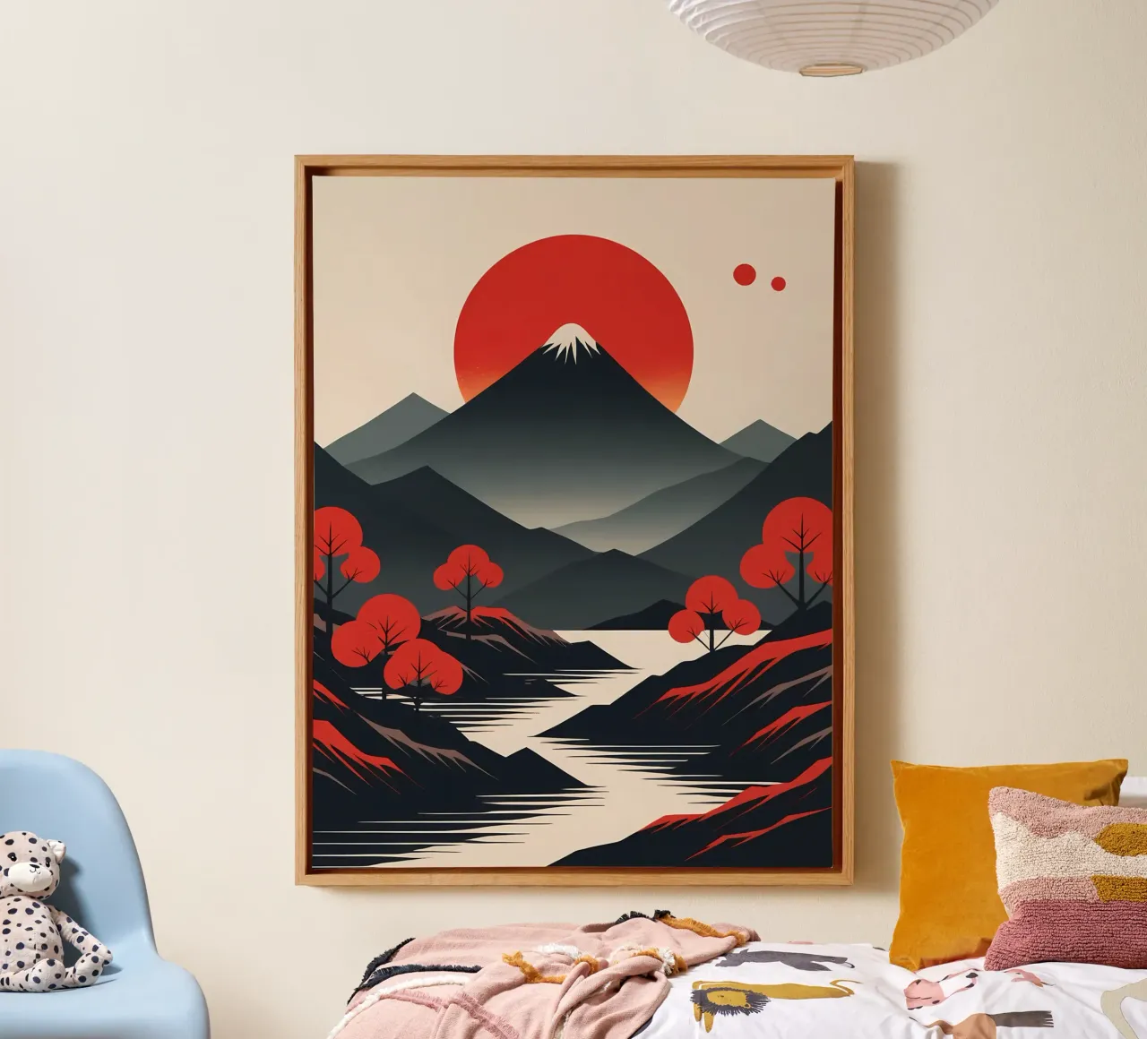 Serene Summit canvas with Floater frame by Artistic-shop