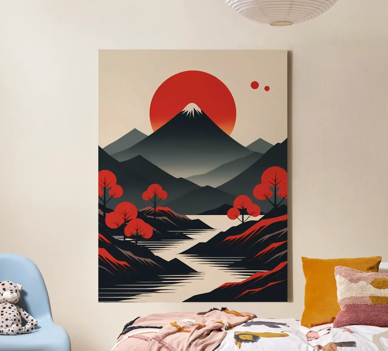 Serene Summit canvas with Floater frame by Artistic-shop