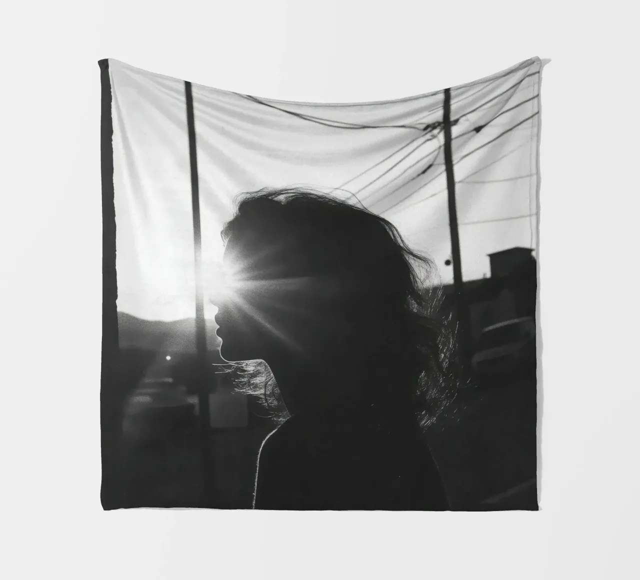 Licht Fleecedecke von Black & White