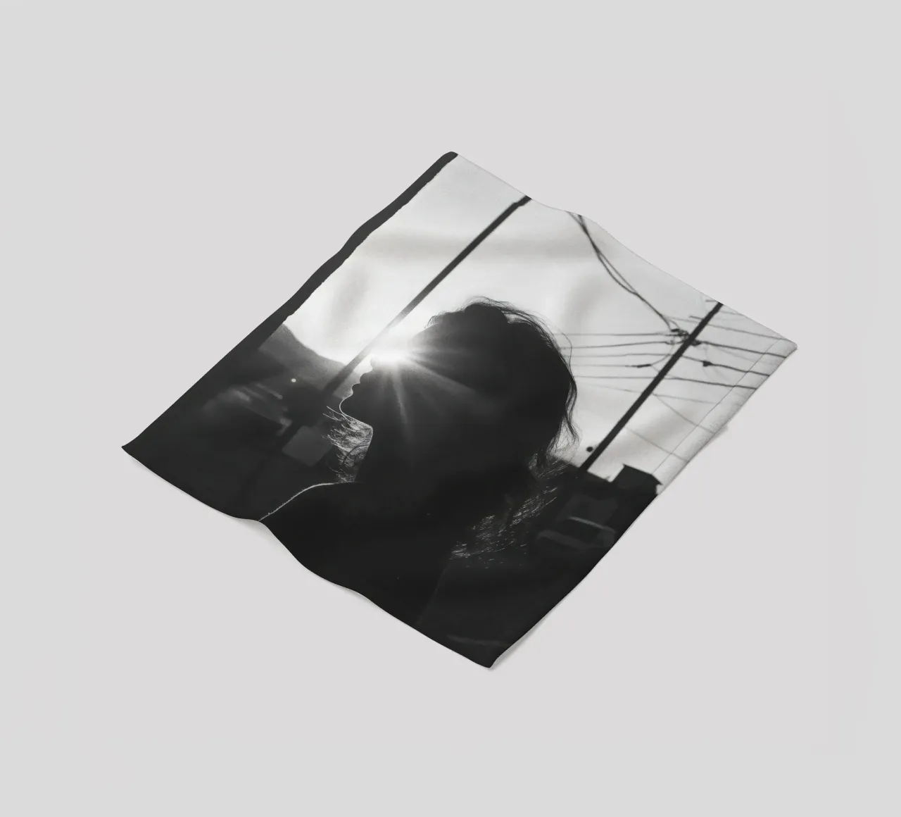 Licht Fleecedecke von Black & White