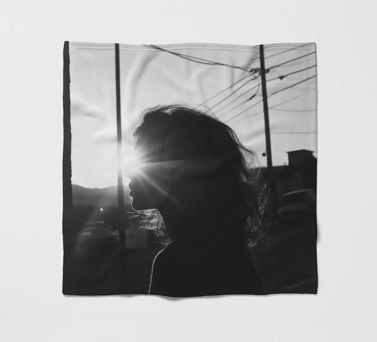 Licht Fleecedecke von Black & White