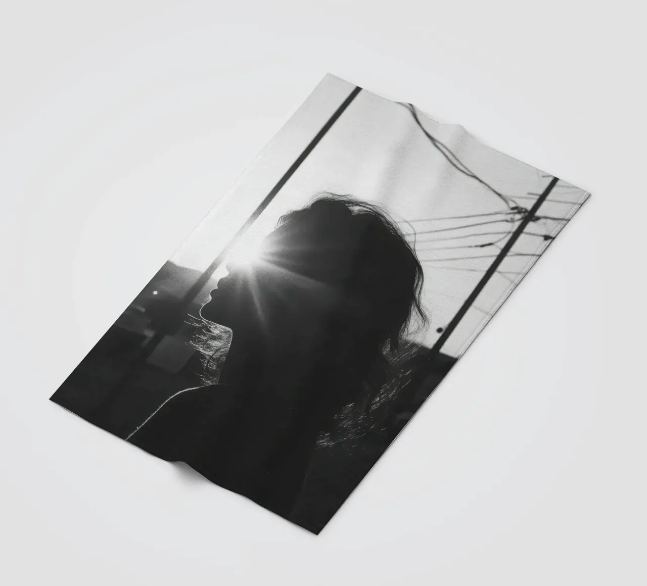 Licht Fleecedecke von Black & White