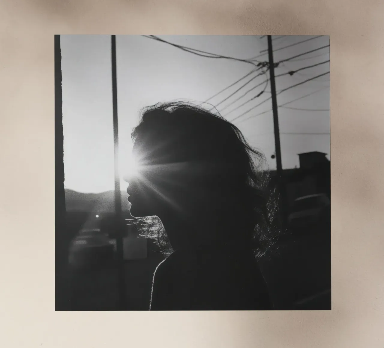 Luce pellicola backlit da Black & White