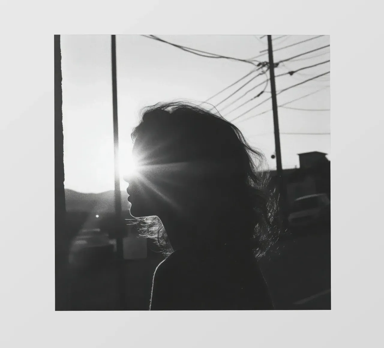 Luce pellicola backlit da Black & White