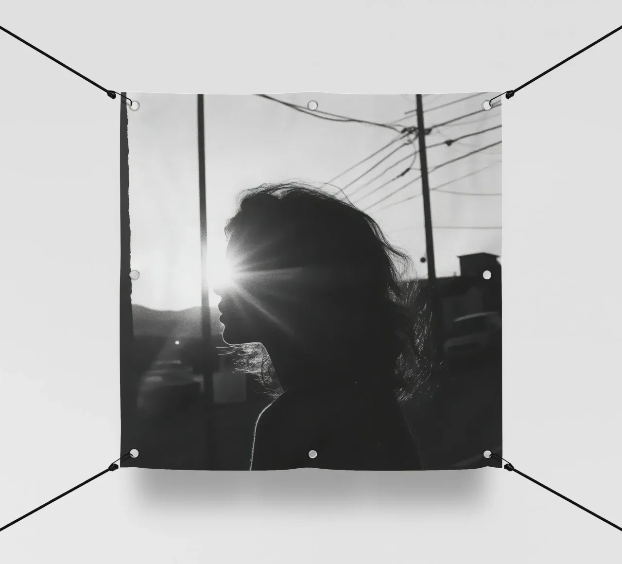 Luce telo in pvc da Black & White