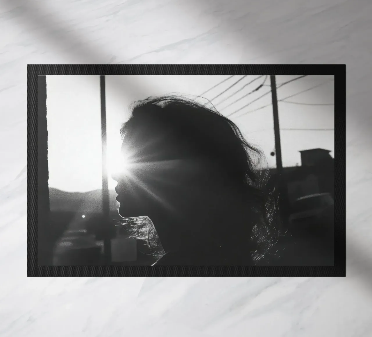 Light doormat by Black & White