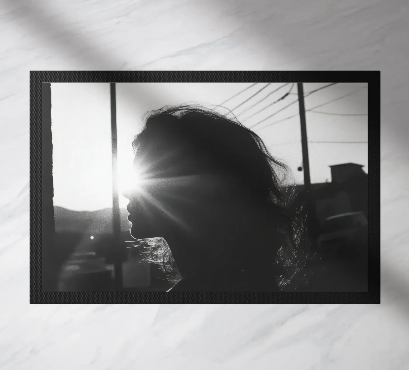 Light doormat by Black & White