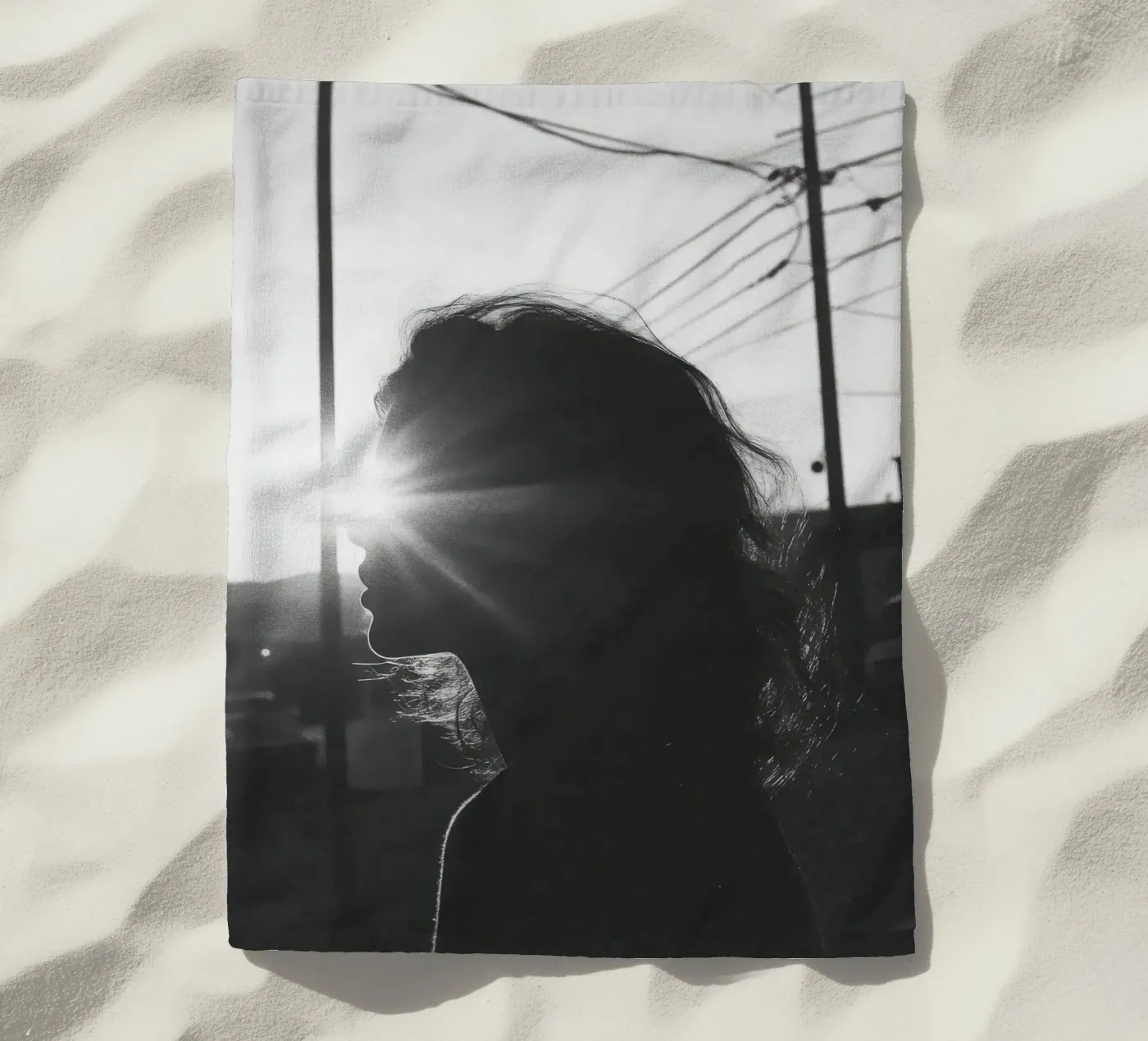 Light beach towel by Black & White