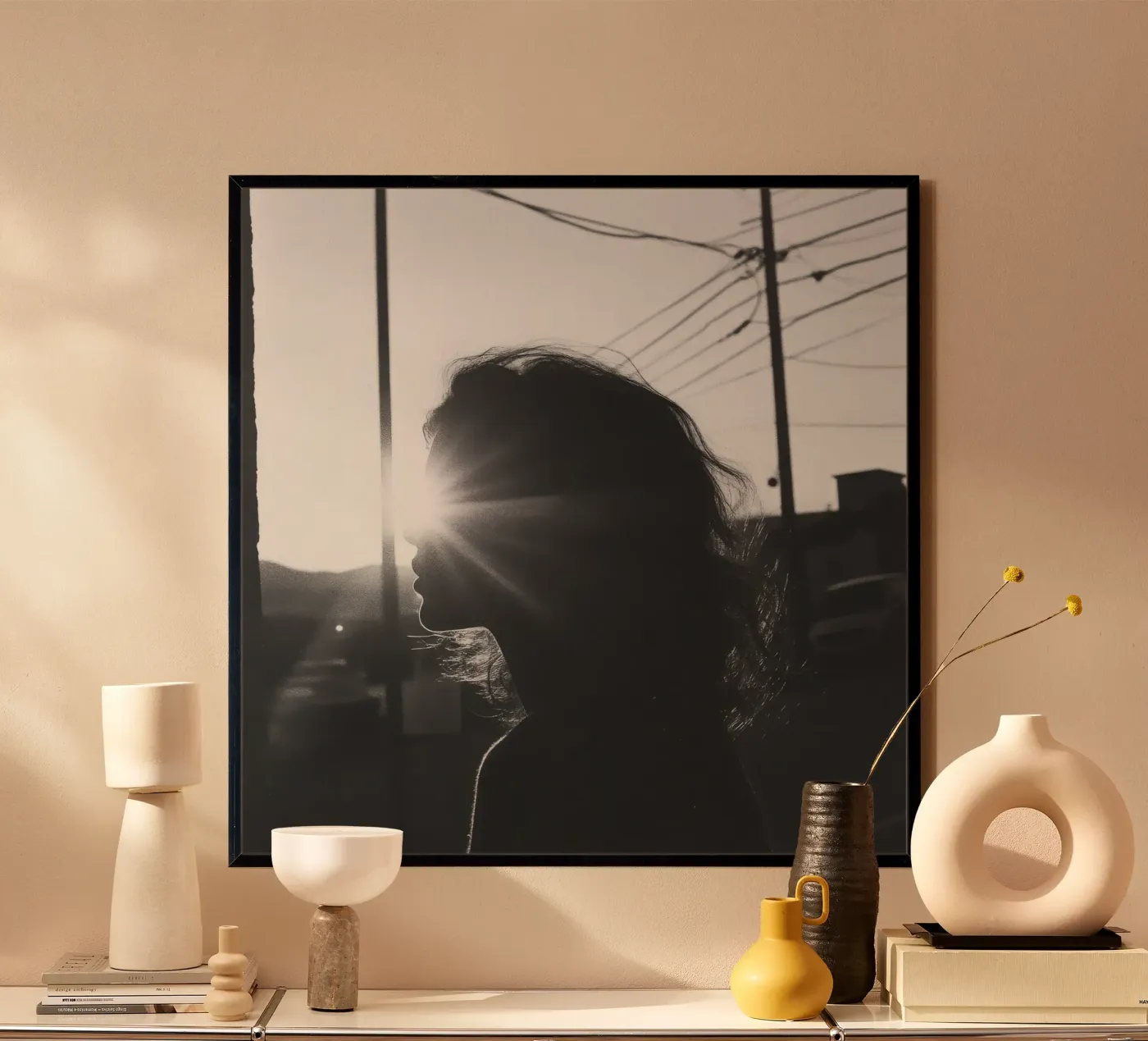 Light poster by Black & White