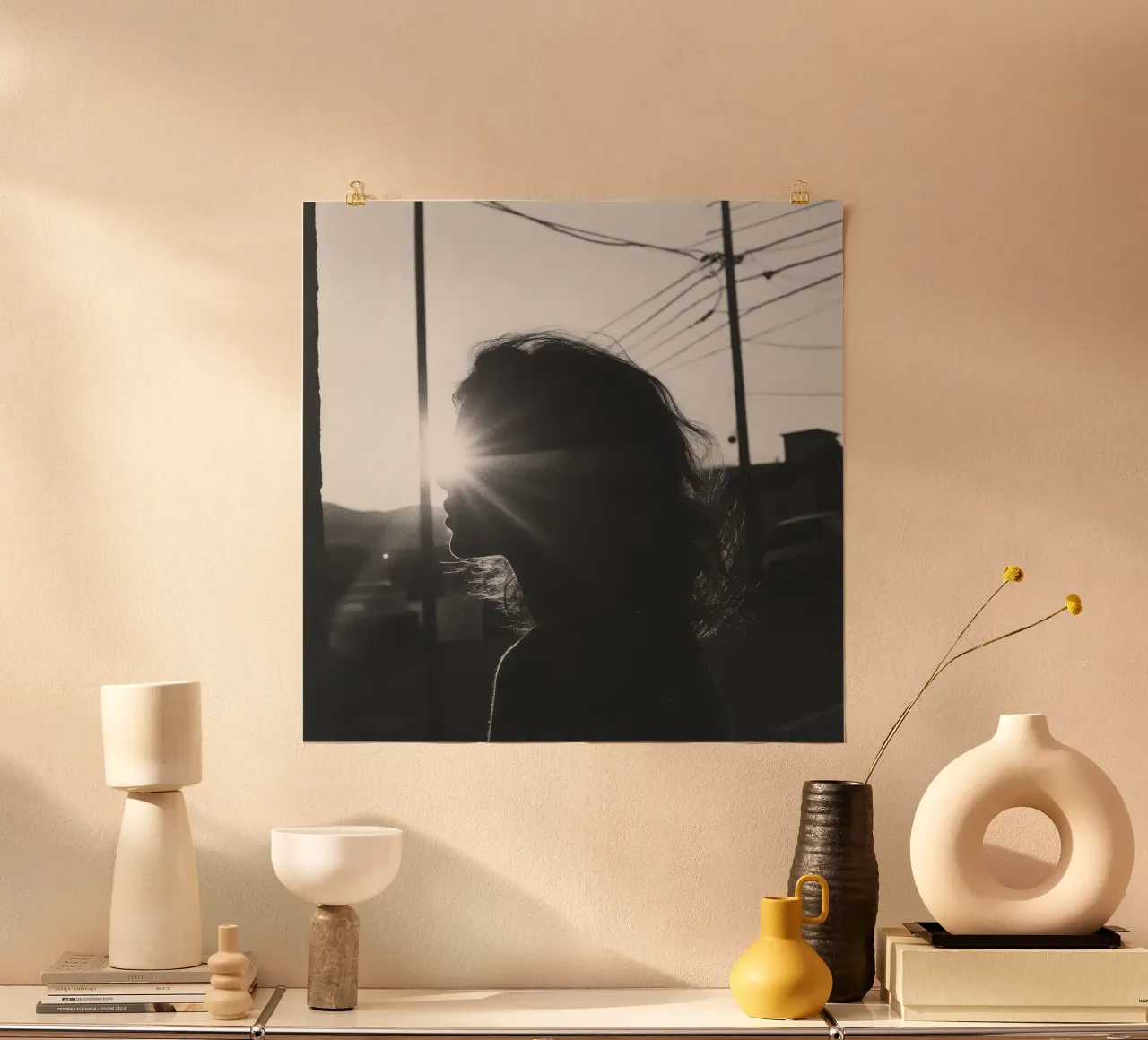 Licht poster van Black & White