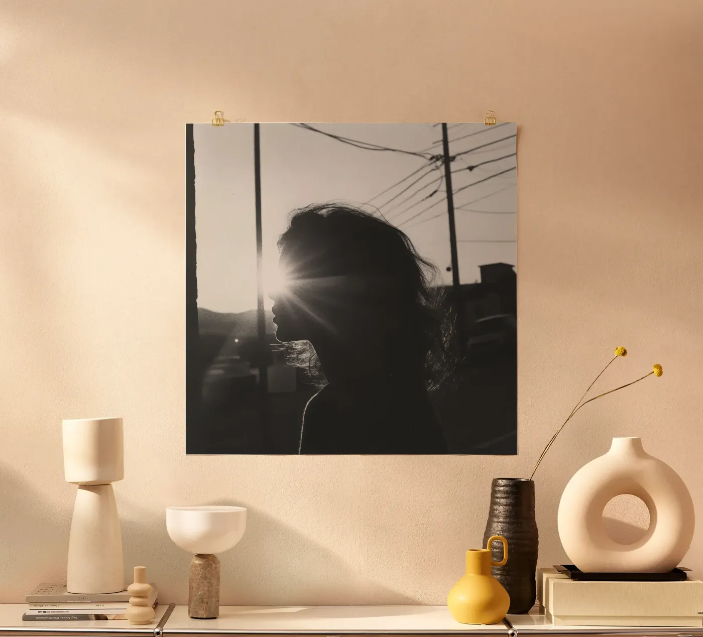 Light poster by Black & White