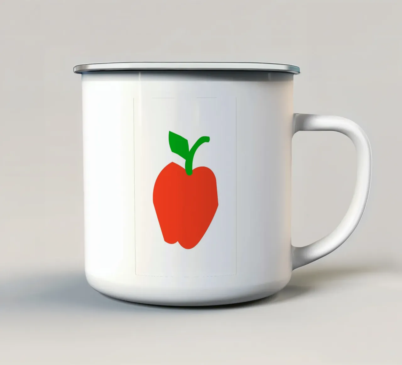 Red Apple tazza in smalto da ramosashop