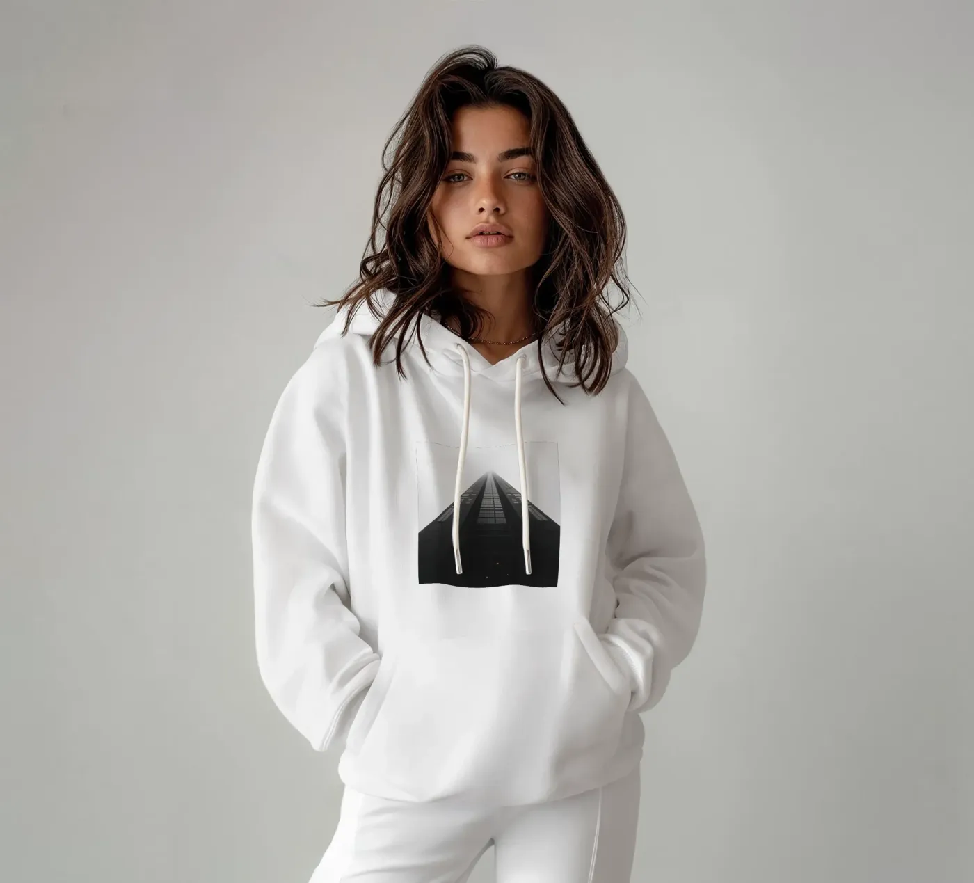 Perspective hoodie by Black & White