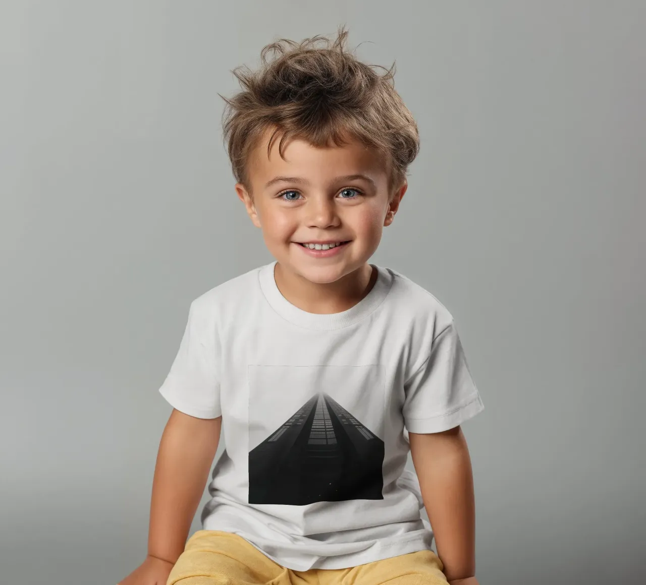 Perspective kinder t-shirt van Black & White