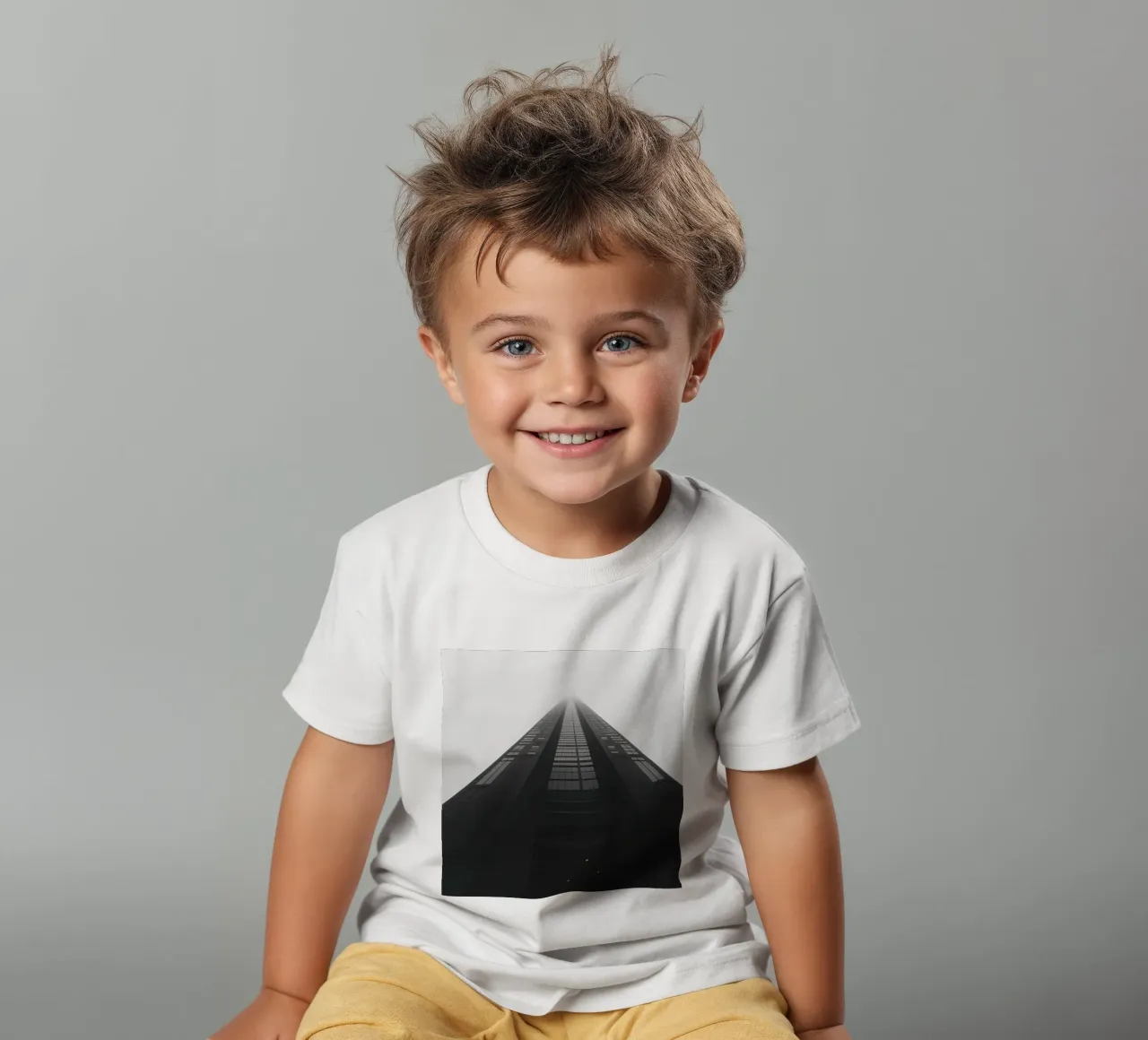 Perspective kinder t-shirt van Black & White