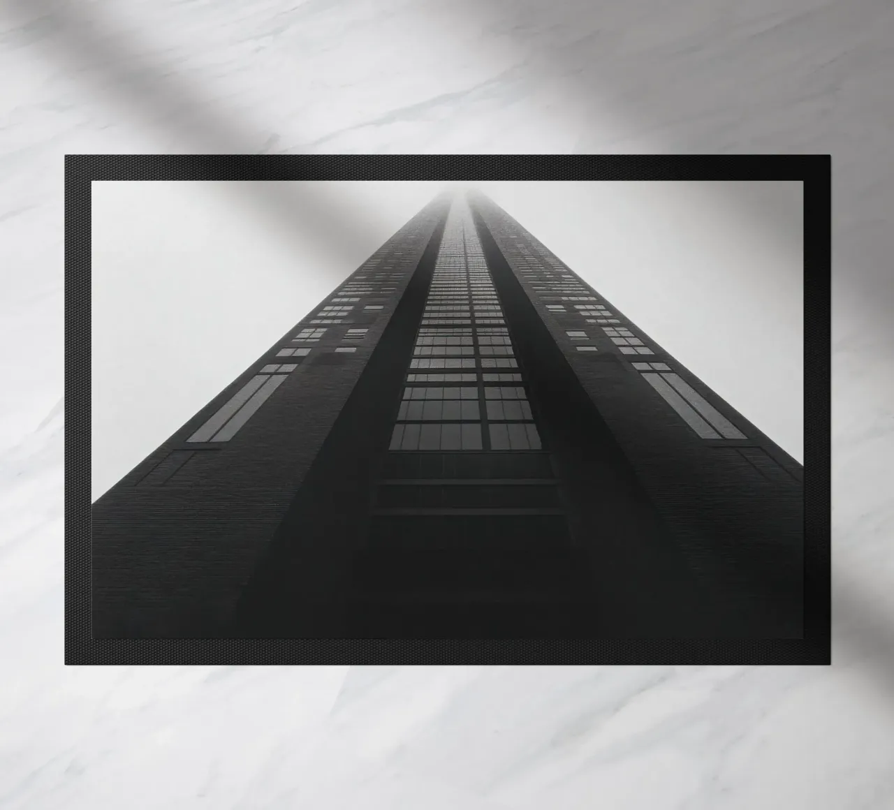 Perspectief deurmat van Black & White