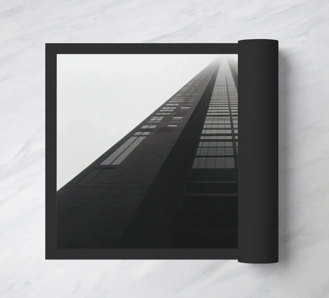 Perspectief deurmat van Black & White