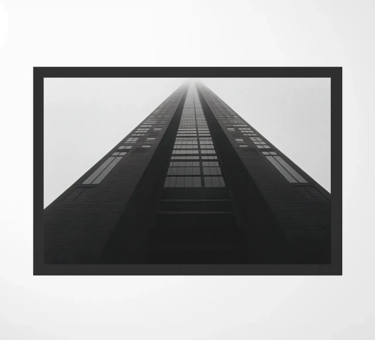 Perspectief deurmat van Black & White