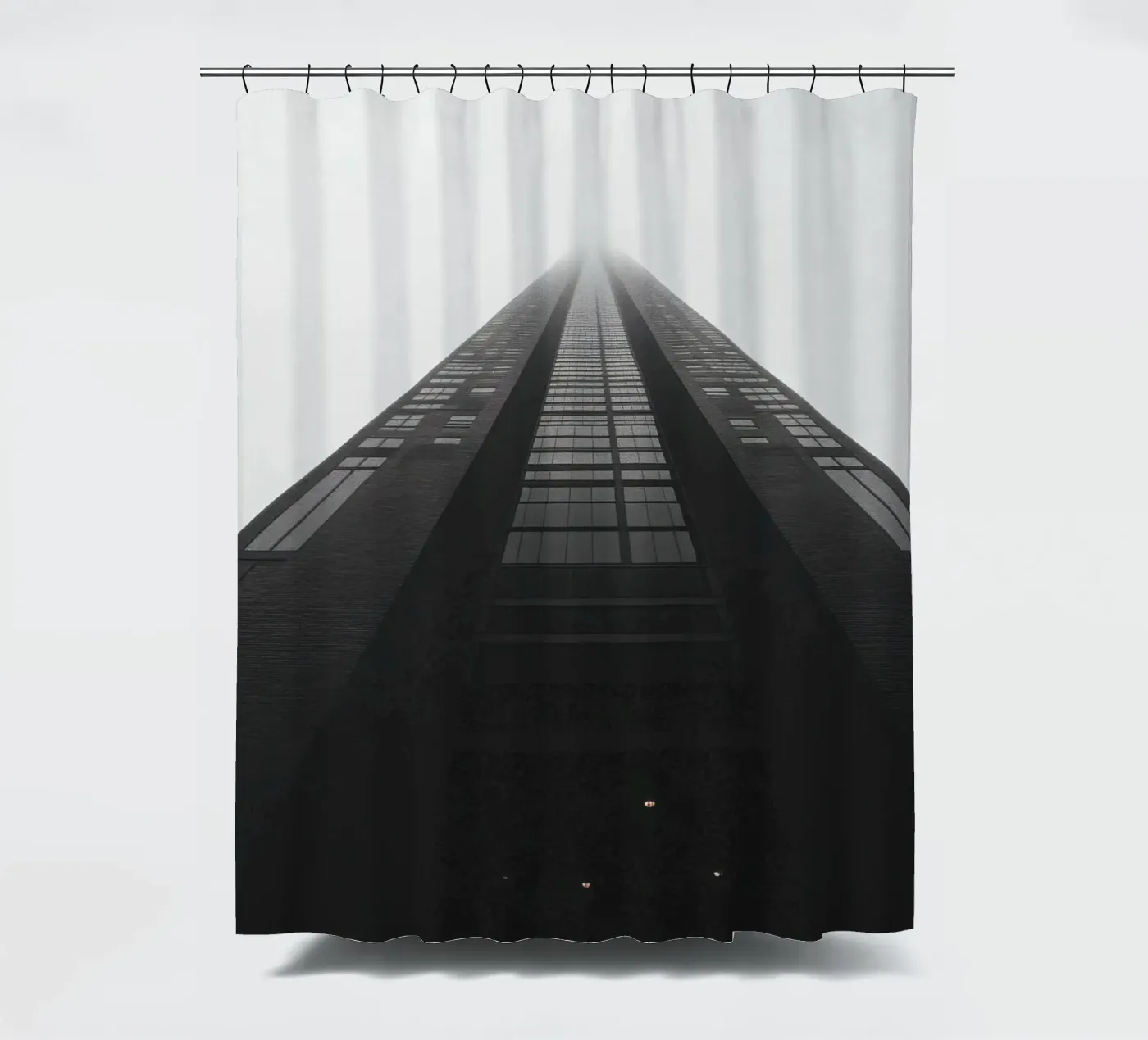 Perspectief douchegordijn van Black & White