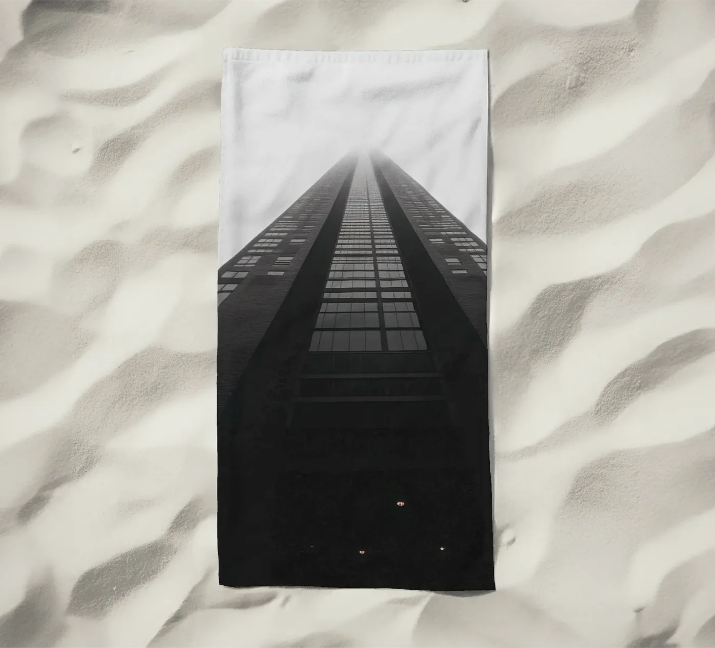 Perspective beach towel by Black & White