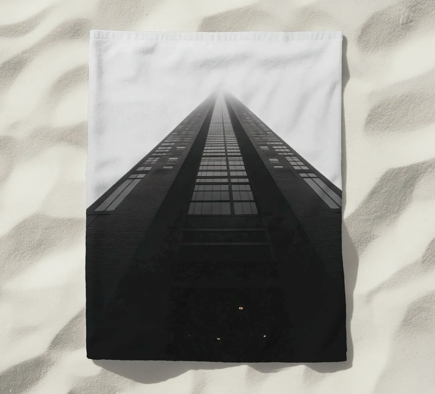 Perspective beach towel by Black & White