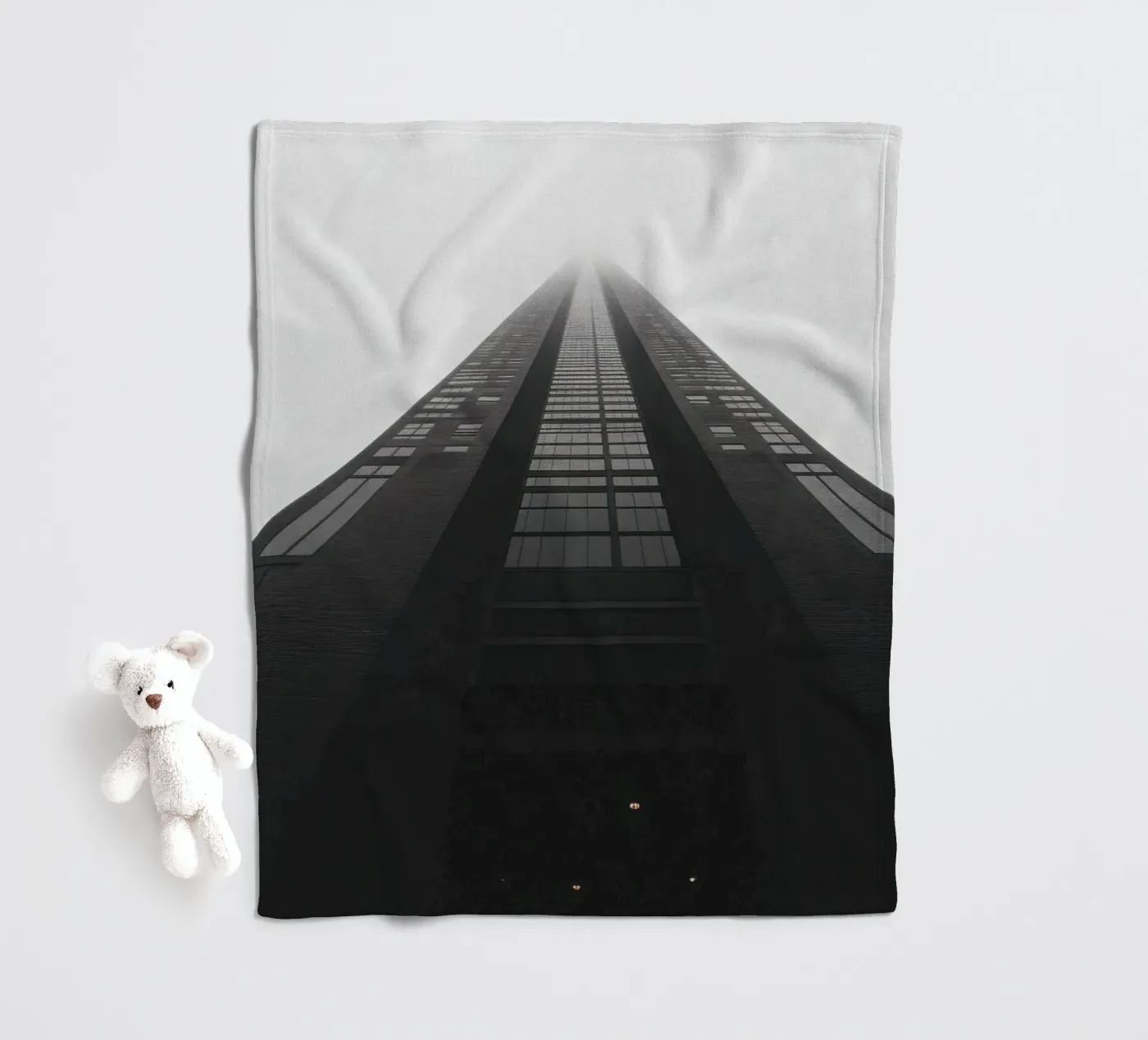 Perspective Fleecedecke von Black & White