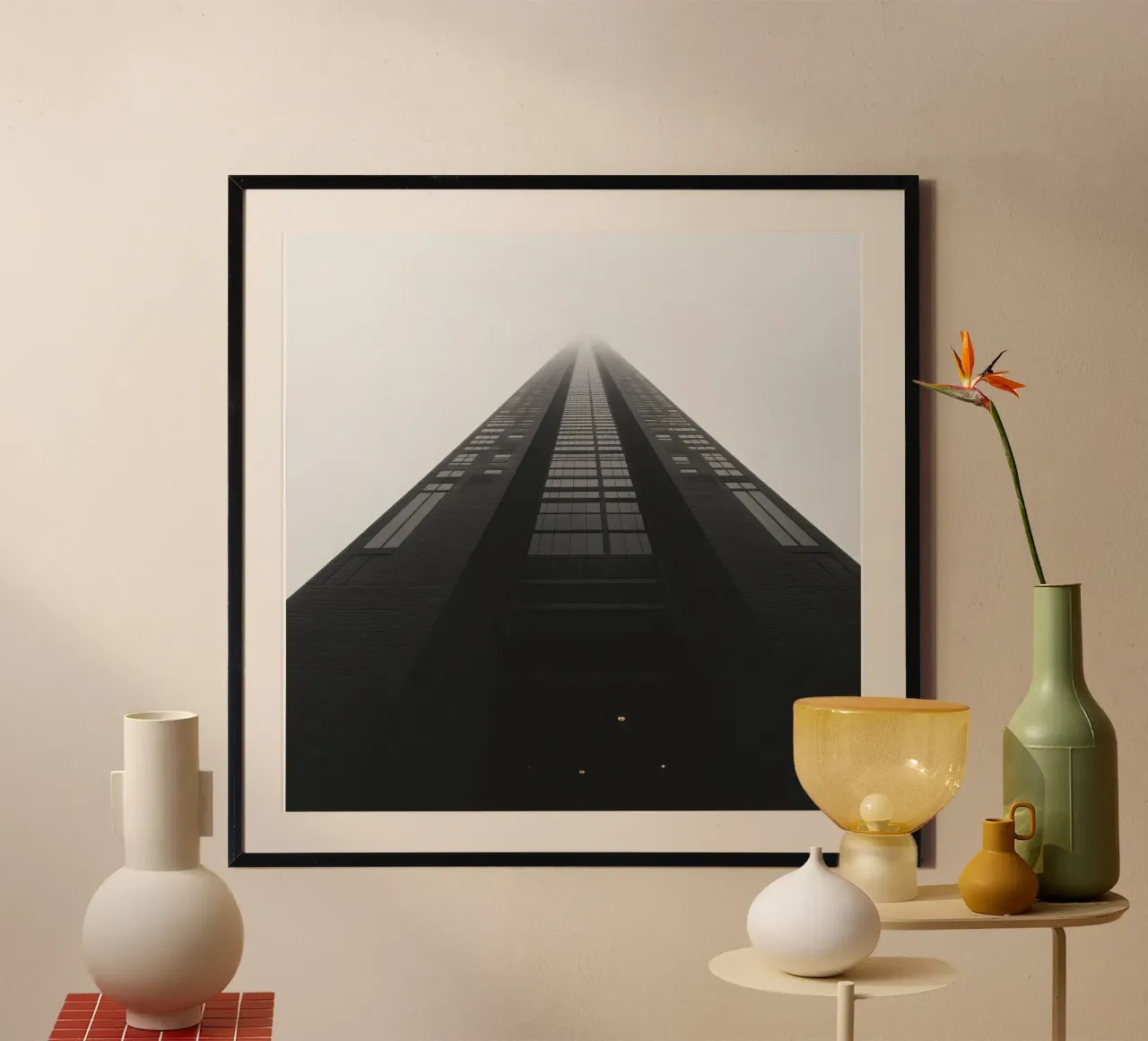 Perspective poster with plastic frame by Black & White