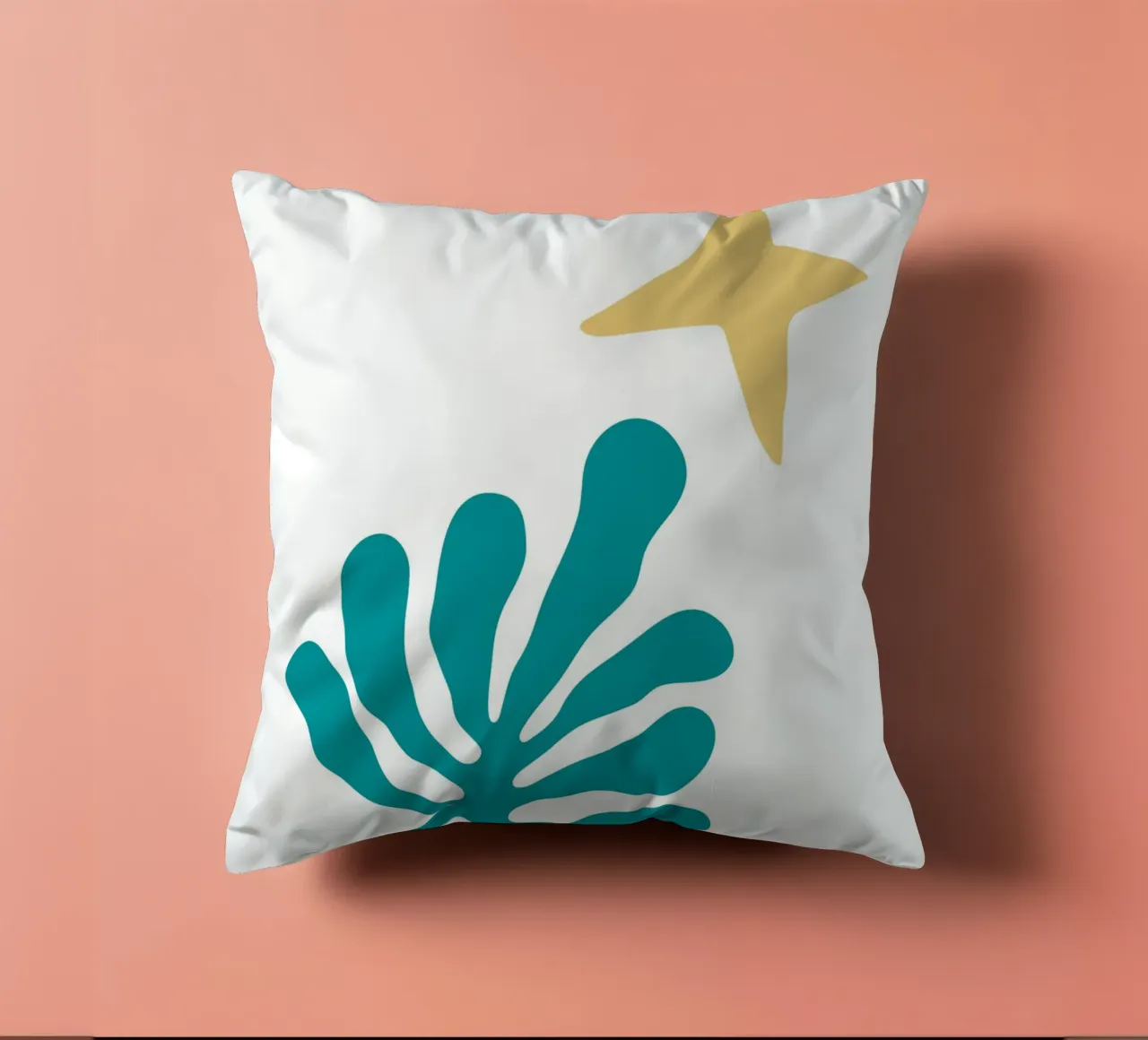abstract leaf cuscino da ramosashop