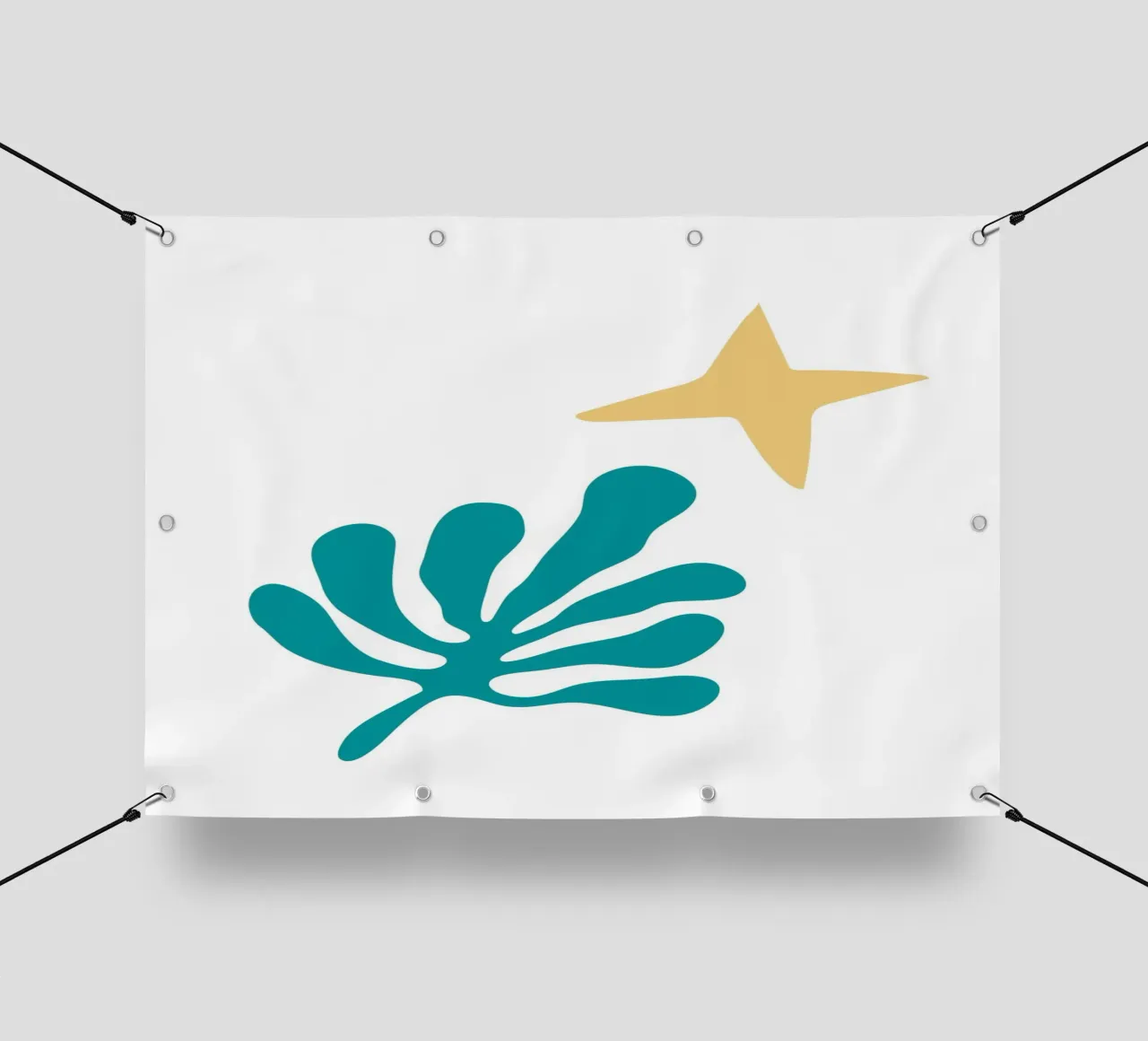 abstract leaf telo in pvc da ramosashop