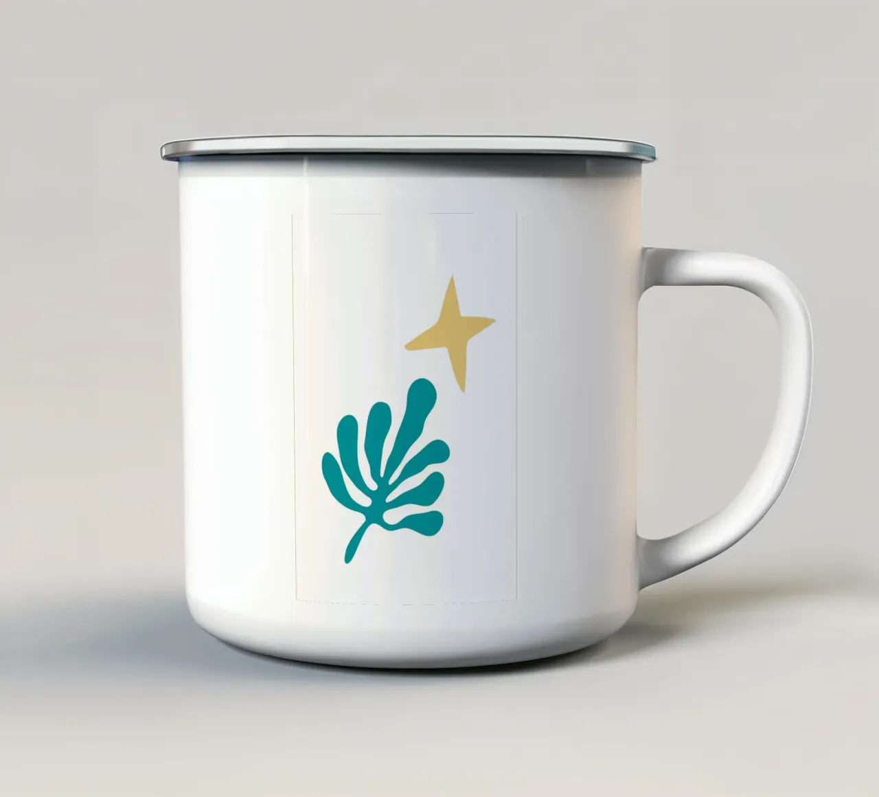 abstract leaf tazza in smalto da ramosashop