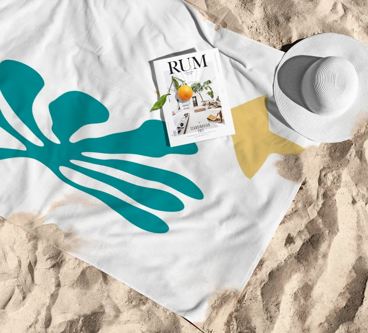 abstract leaf telo mare da ramosashop