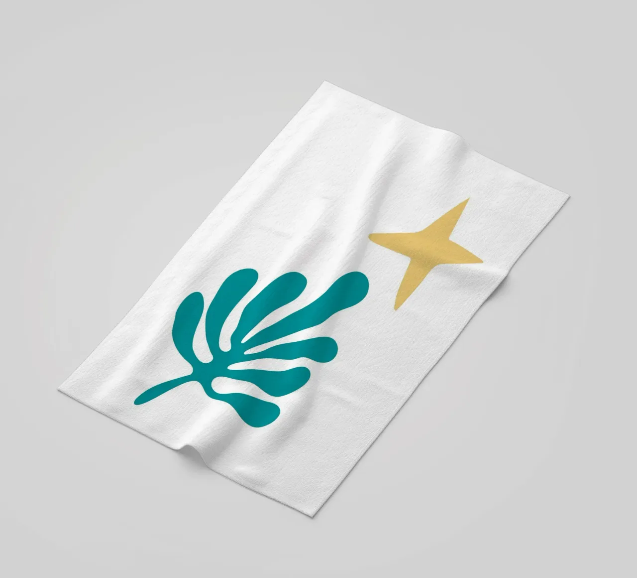 abstract leaf telo mare da ramosashop