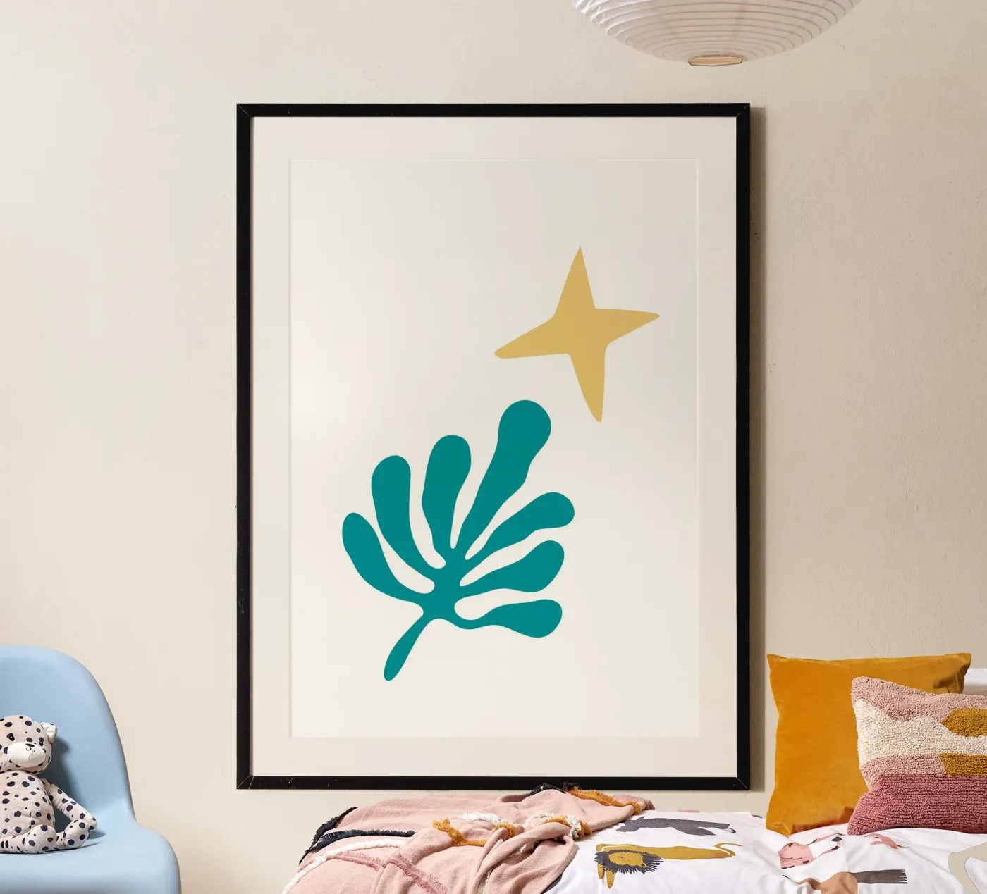 abstract leaf poster van ramosashop