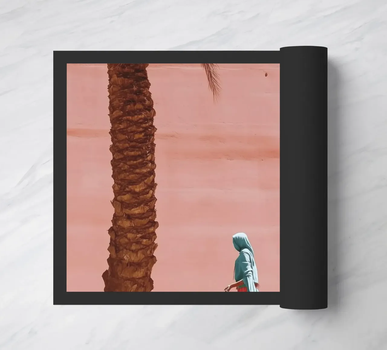 Beduino e cammello nel deserto - Collezione Marrakech zerbino da Conde Arte