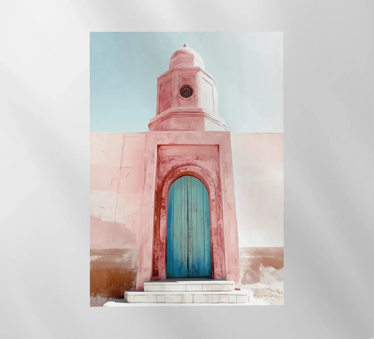 Piccola moschea nel deserto - Collezione Marrakesh pellicola backlit da Conde Arte